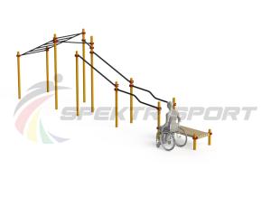 Купить Спортивный комплекс для инвалидов-колясочников WRK-D22_76mm в Юрге 